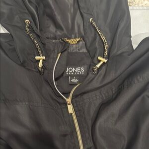 Jones New York Black Utility Jacket with Matte Finish